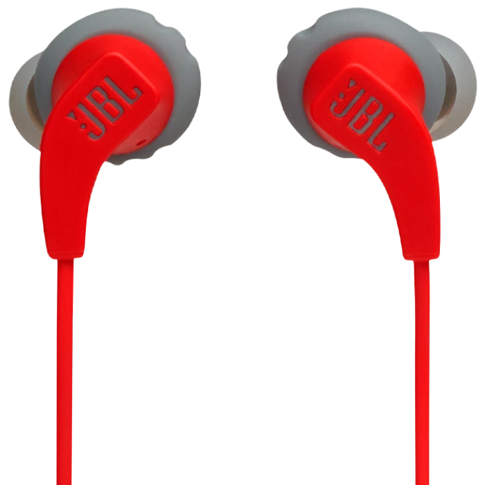 Earphones  Bluetooth  JBL Endurance RUN, Red/Grey, IPX5 (sweatproofing)