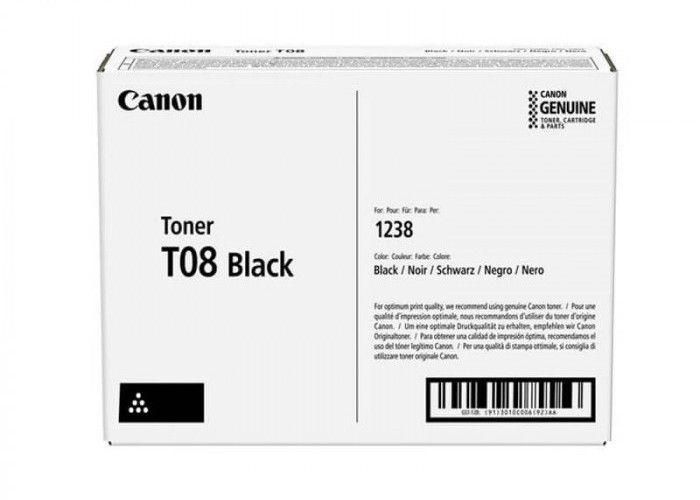 Toner Cartridge Canon T08 Black, for i-Sensys X 1238i