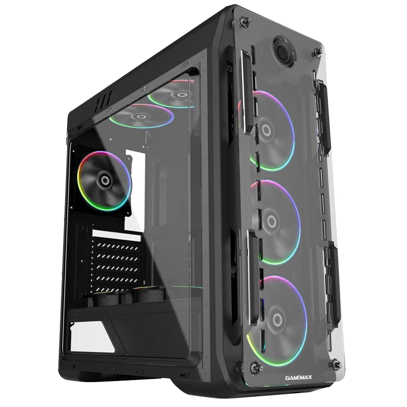 Case ATX GAMEMAX Optical, w/o PSU, 4x120mm AR..