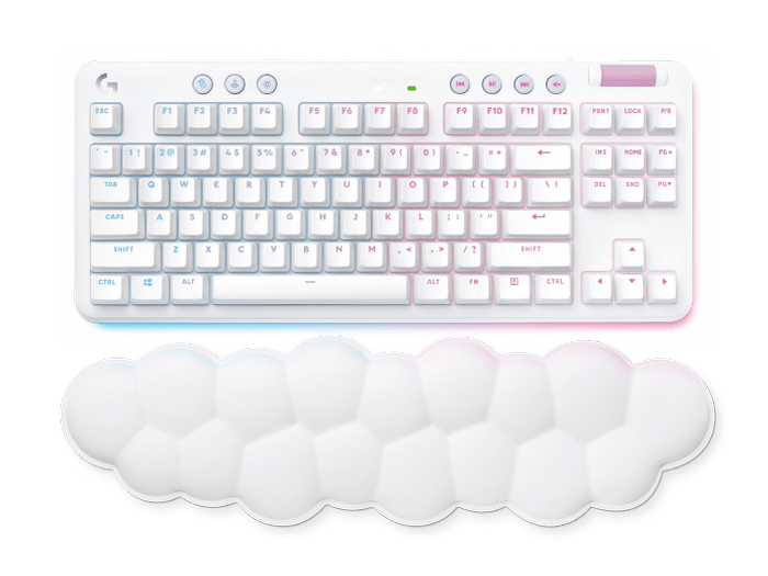 Gaming Wireless Keyboard Logitech G715, Mechanical, TKL, GX Tactile, PBT keys, Media control, Volume