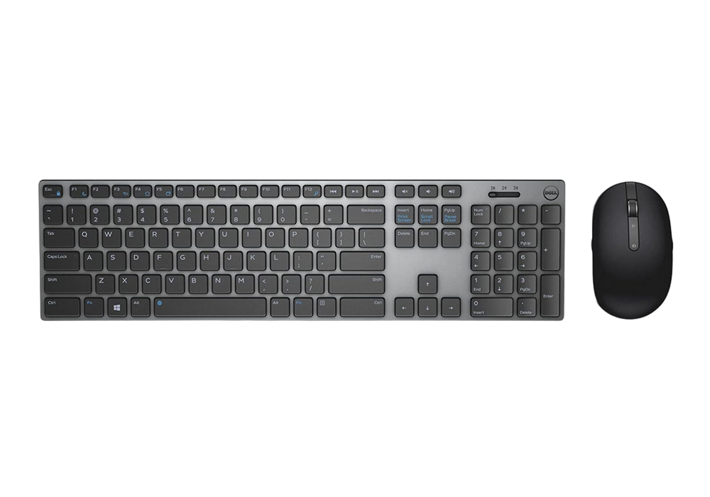 Клавиатура и мышь DELL KM717, Беспроводное, Черный/Серый