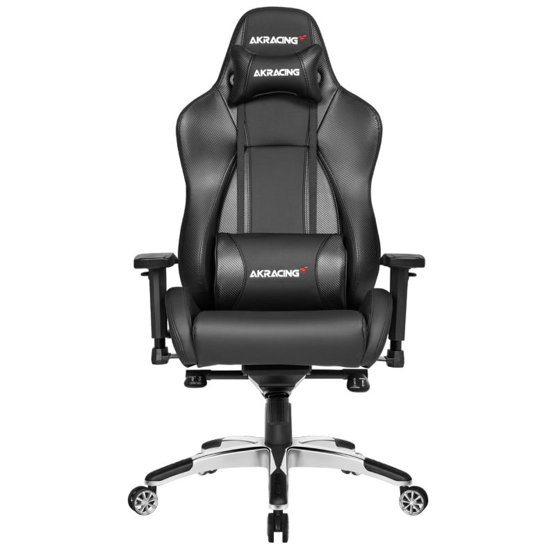Игровое кресло AKRacing MASTERS Premium, Искусственная кожа, Угольно-Чёрный