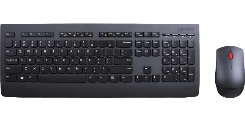 Lenovo Professional Wireless Combo Keyboard & Mouse, 2.4G, Russian/Cyrillic (4x30h56821)