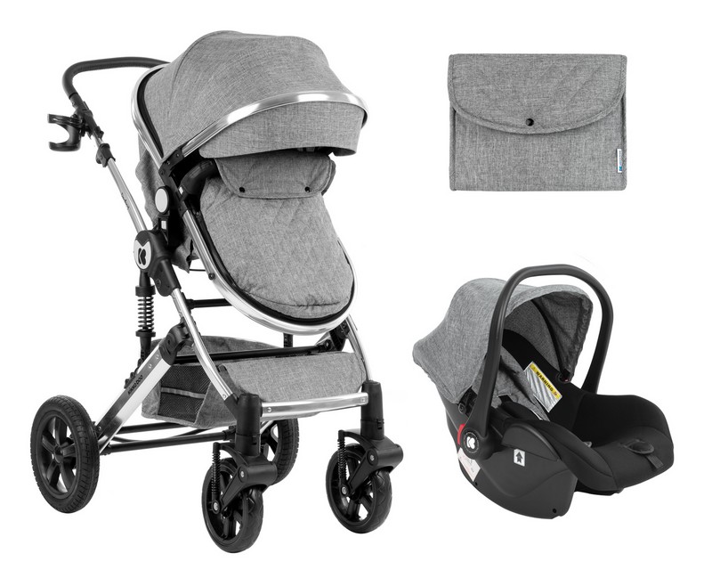 Stroller Kikka Boo 3 in 1 Darling Dark Grey..