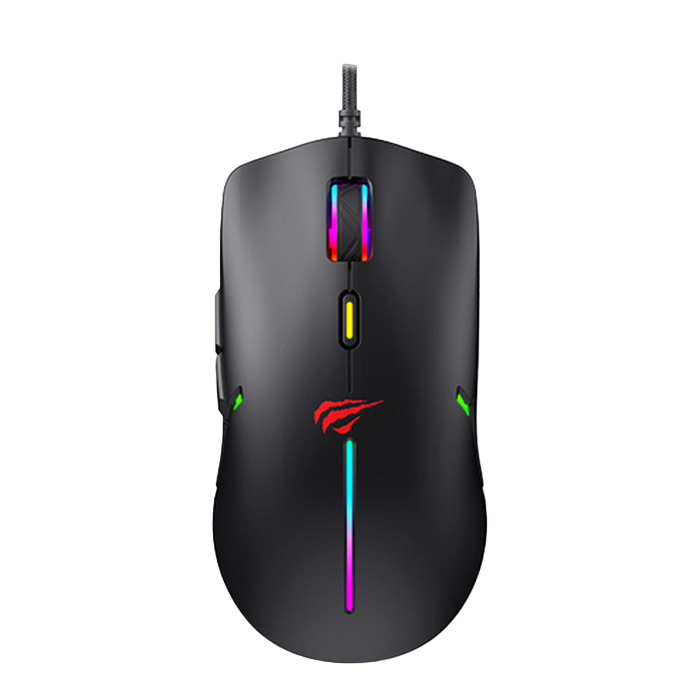 Gaming Mouse Havit MS1031, 800-7200dpi, 6 buttons, Programmable, RGB, 103g, 1.6m, USB