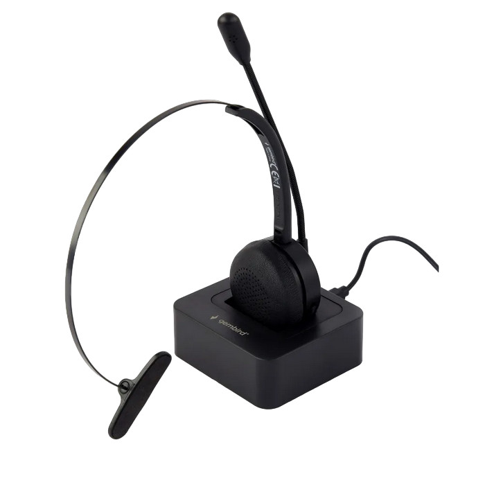 Bluetooth call center headset, mono, Black, BTHS-M-01