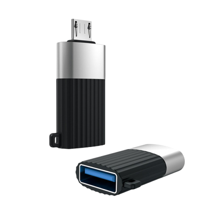 Adapter XO USB A to Micro-USB (USB2.0), NB149G, Black