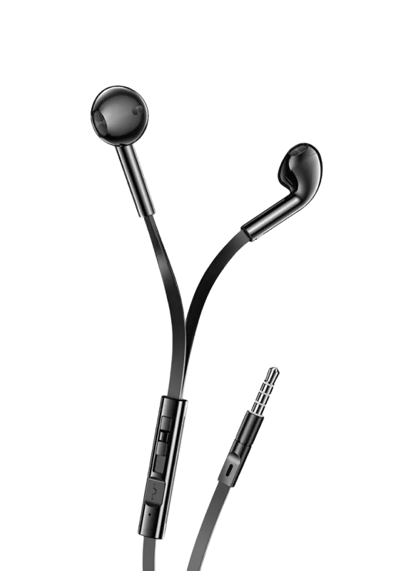 XO earphones, EP68 in-ear earphone flat cable..