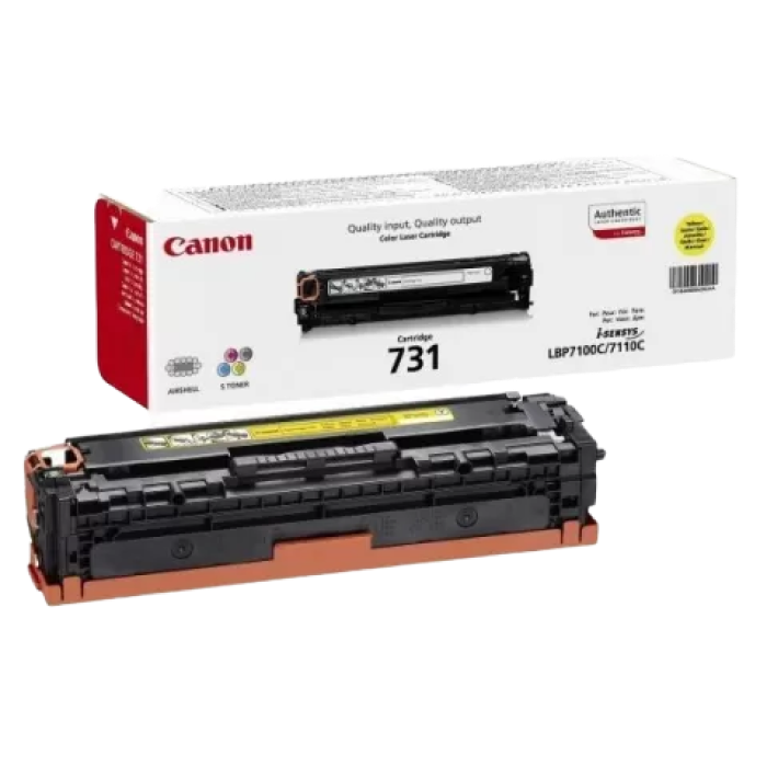 Лазерный картридж Canon Laser Cartridge 731, yellow, Жёлтый