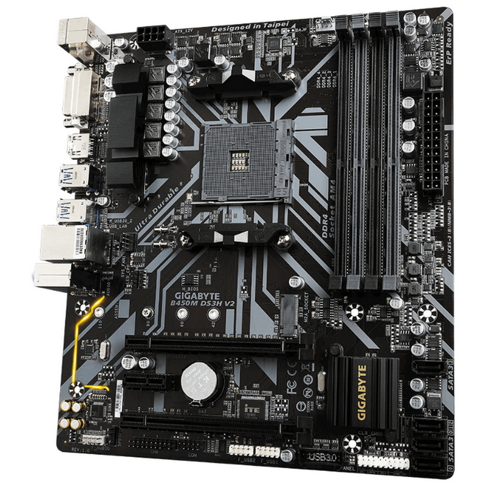 Cumpara  Plăci de bază - MB AM4 Gigabyte B450M DS3H V2 mATX..