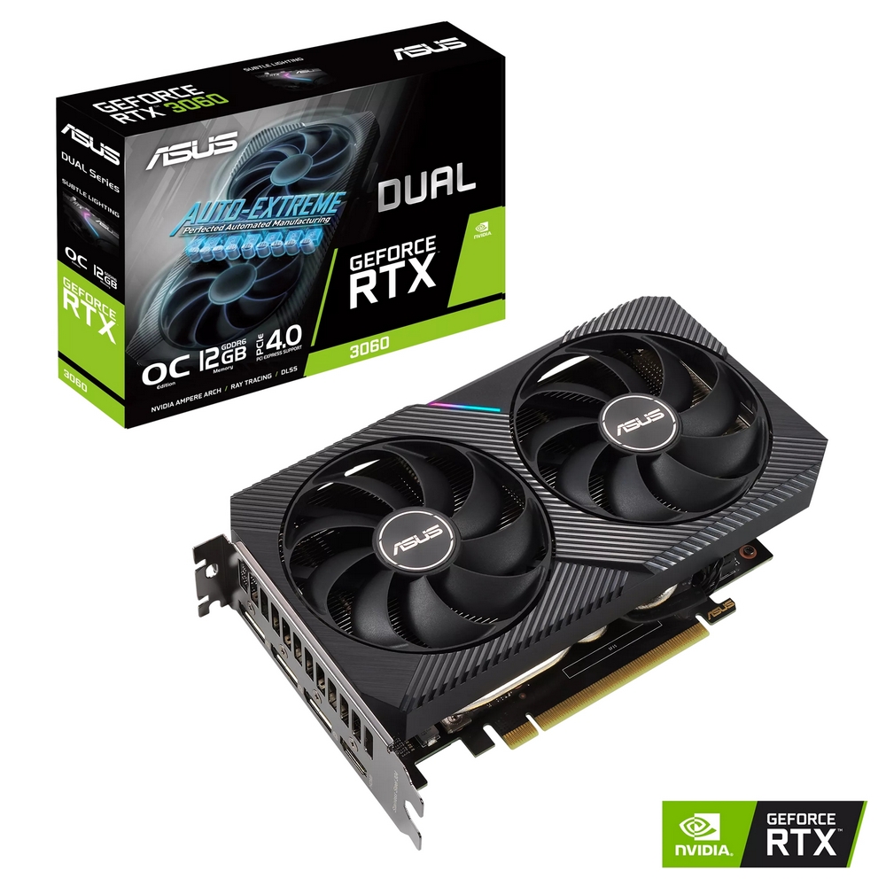 VGA ASUS RTX3060 12GB GDDR6 Dual OC V2  (DUAL..