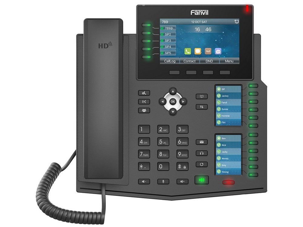 Fanvil X6U Black, Enterprise IP phone, Colour..