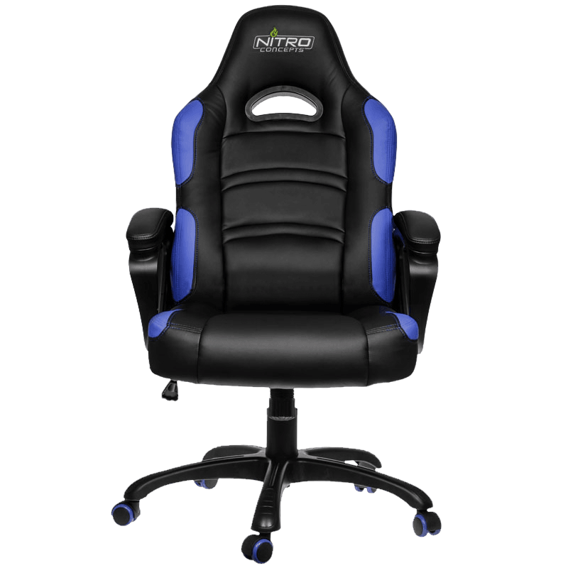 Gaming Chair Gamemax GCR07, Maximum load 125 kg, Rocking mechanism, Black/Blue