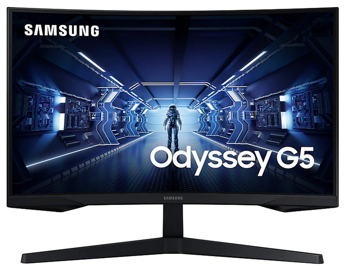 27" Игровой монитор Samsung C27G55TQW, VA 2560x1440 WQHD, Чёрный