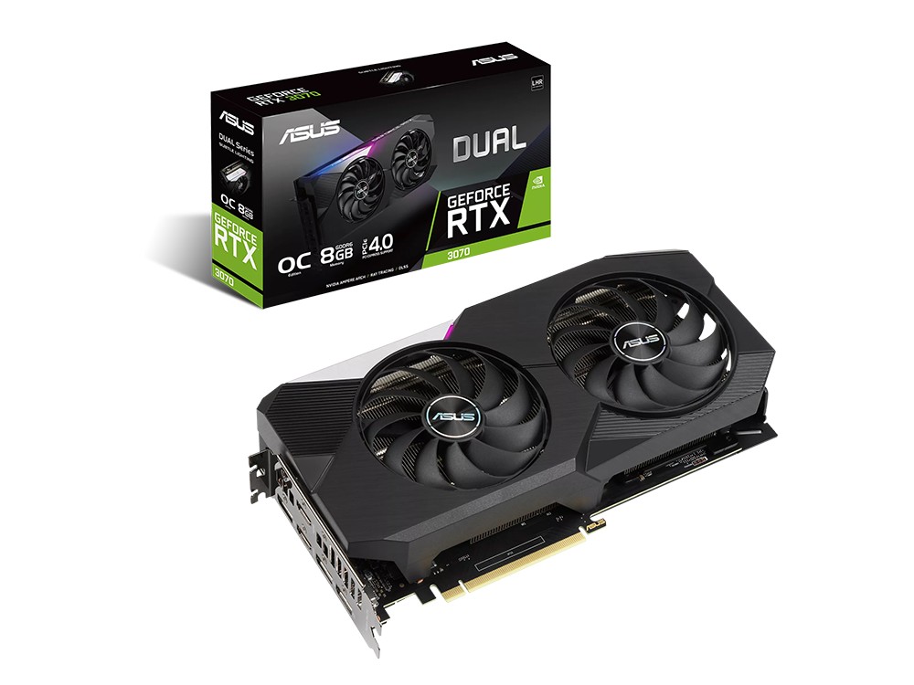 VGA ASUS RTX3070 8GB GDDR6 Dual OC  (DUAL-RTX..