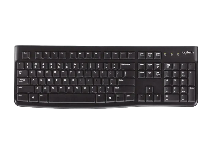 Клавиатура Logitech K120, Проводное, Чёрный