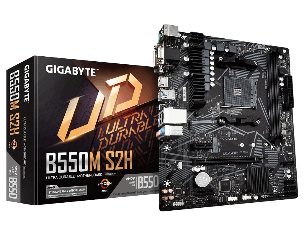 Cumpara  Plăci de bază - MB AM4 Gigabyte B550M S2H 1.0  mATX..