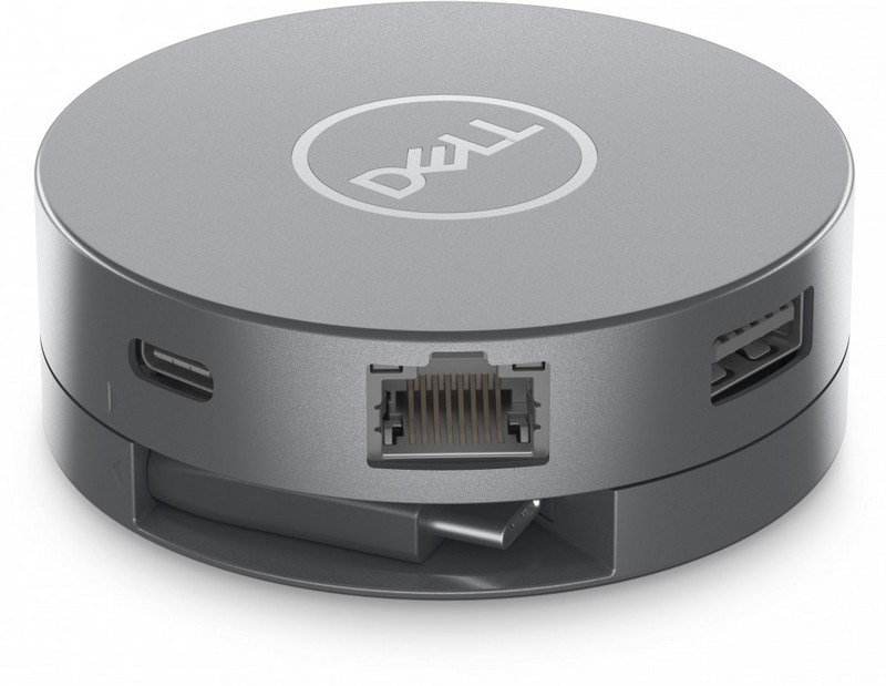 Dell DA305 6-in-1 USB-C Multiport Adapter - 2xUSB-A 3.2 gen2, RJ-45, 1x SB-C 3.2 Gen2, HDMI, DP, 84g