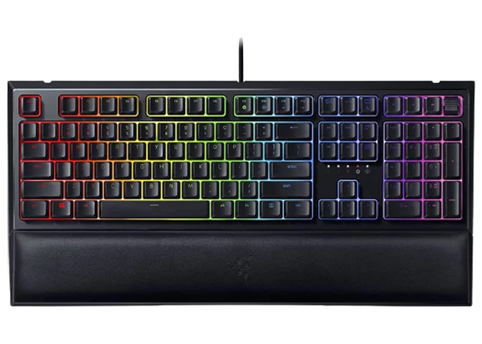 Gaming Keyboard Razer Ornata V2, Mecha-Membrane, Digital Wheel, Media Controls, Wrist Rest, Macro, R