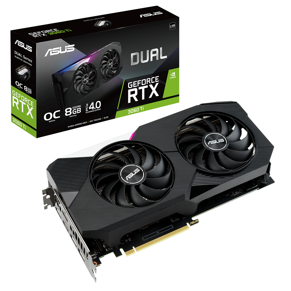 VGA ASUS RTX3060Ti 8GB GDDR6 Dual OC V2  (DUA..