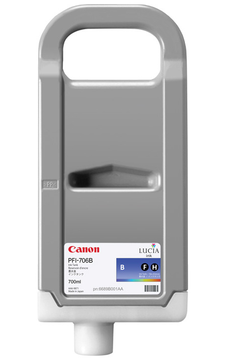 Ink Cartridge Canon PFI-706 Blue, 700ml for iPF84xx & iPF94xx series