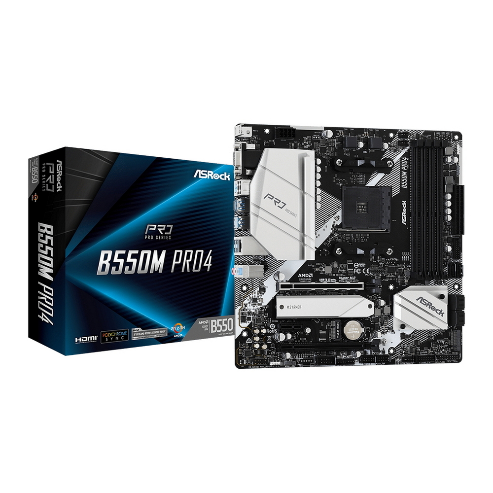 MB AM4 ASRock B550M PRO4   mATX..