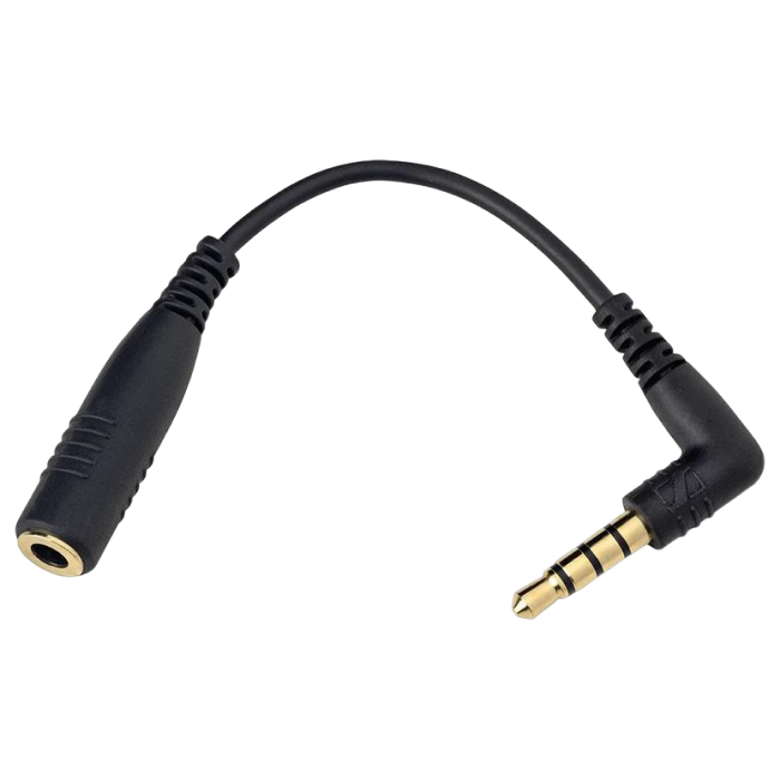 Audio adaptor Sennheiser 4-pin male jack L-R-GND-MIC to 4-pin female jack L-R-MIC-GND