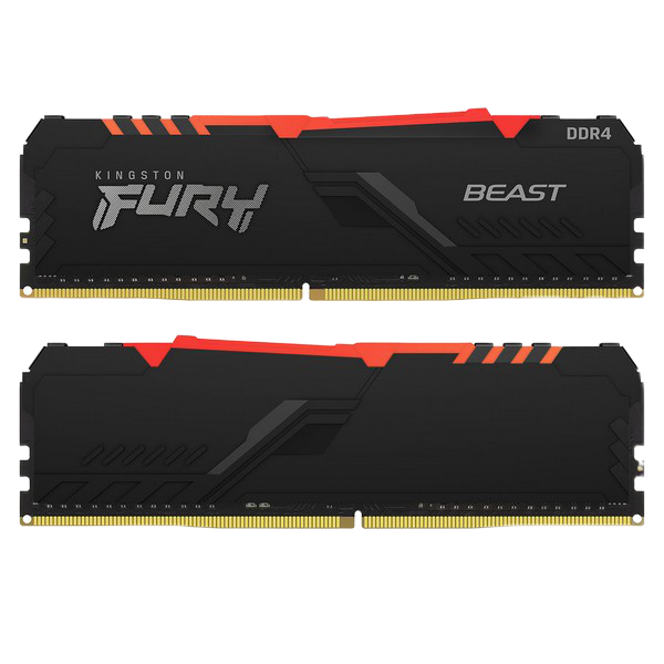 64GB DDR4-3200MHz Kingston FURY Renegade RGB (Kit of 2x32GB) (KF432C16RBAK2/64), CL16-19-19, 1.35V