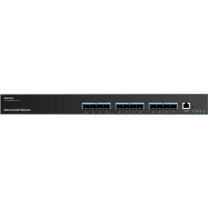 Switch de rețea Grandstream GWN7832, 12x 10Gbit SFP+
