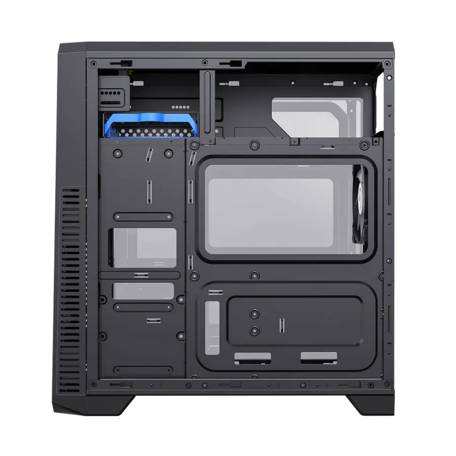 Carcasă PC Gamemax G561E-BK, Midi-Tower, Fără PSU, Negru