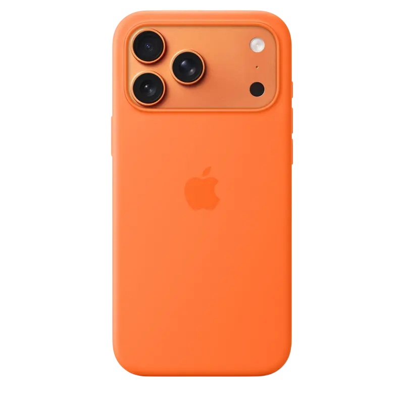 Husă Apple iPhone 17 Pro Max Silicone Case with MagSafe, Portocaliu