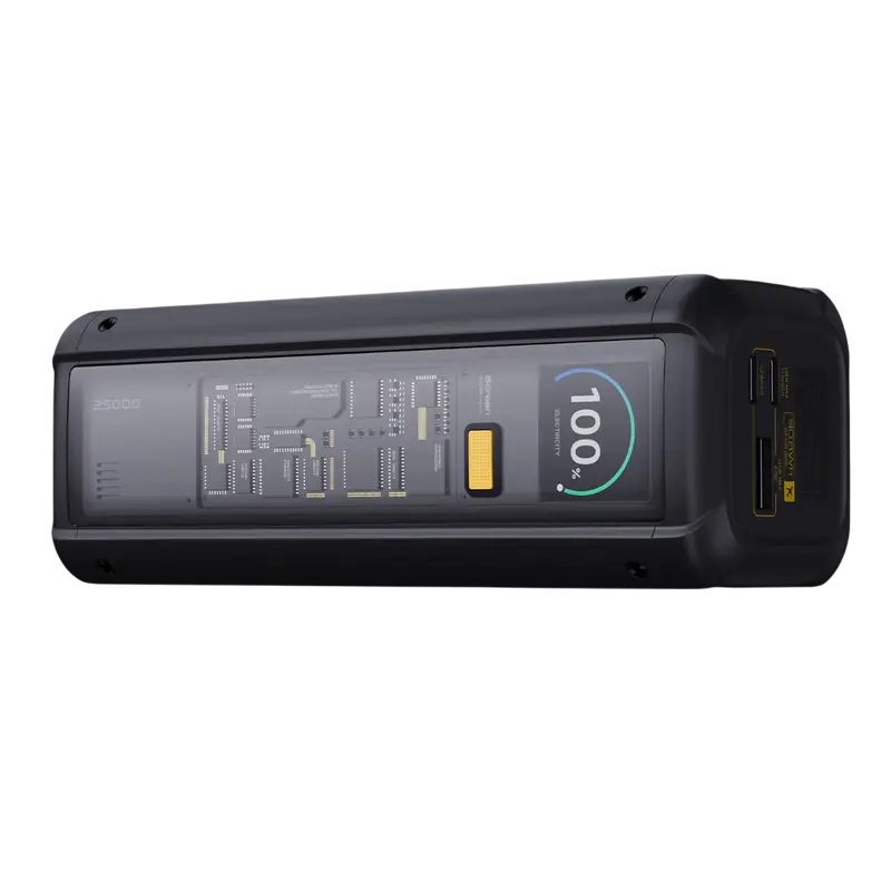 Acumulator extern Xiaomi 212W HyperCharge, 25000mAh, Negru