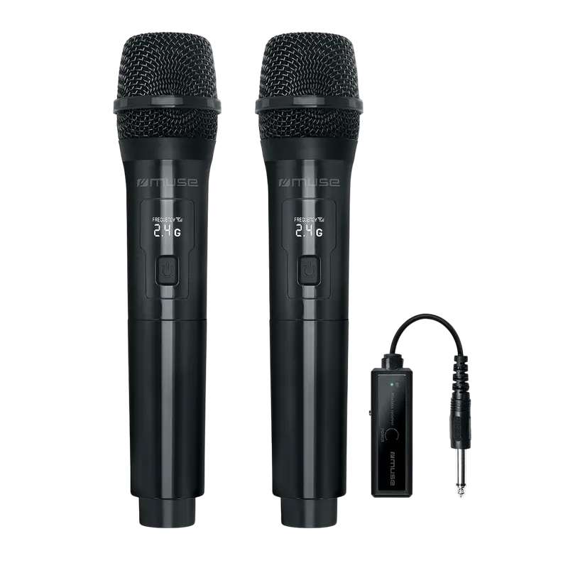 Cumpara  Microfoane - Microfon Karaoke MUSE MC-50 WI, Fără fir, Neg..