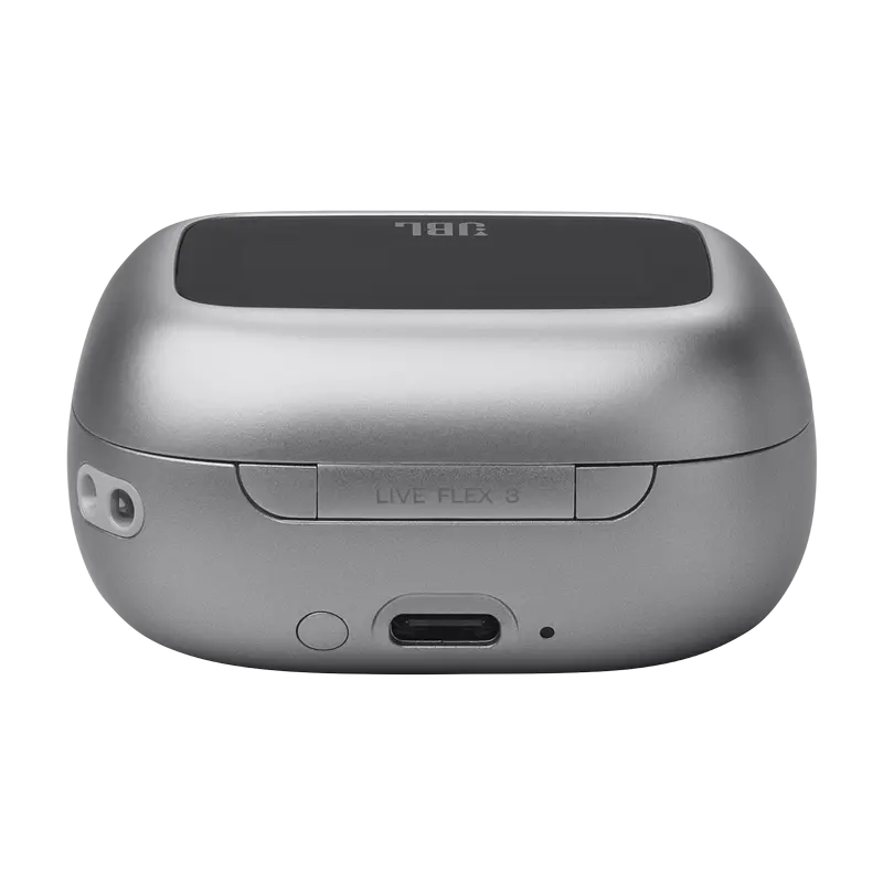 Căști JBL LIVE Flex 3, Argintiu
