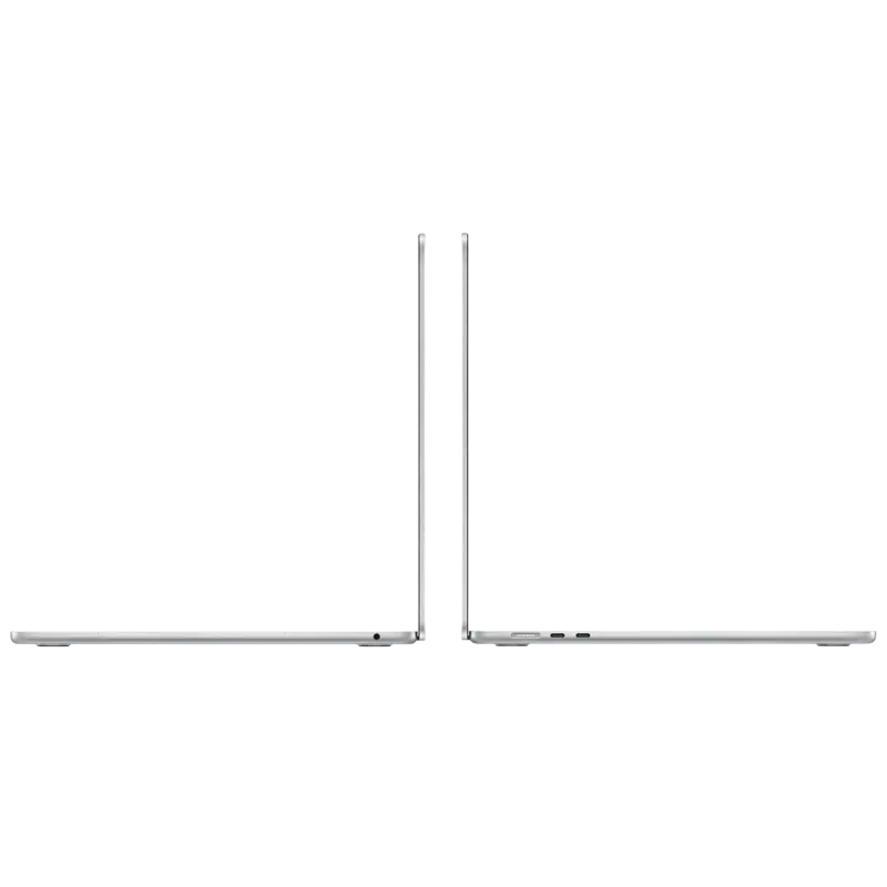 Laptop Apple MacBook Air A3241 de 15,3", Argintiu, M4 cu procesor și grafică cu 10 nuclee, 24GB/512GB, macOS Sequoia