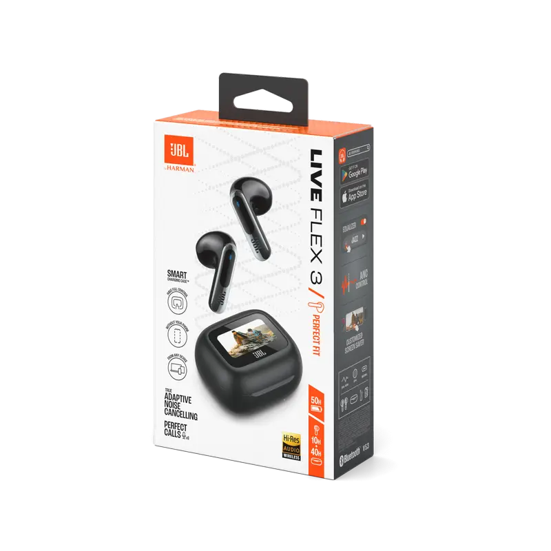 Căști JBL LIVE Flex 3, Negru