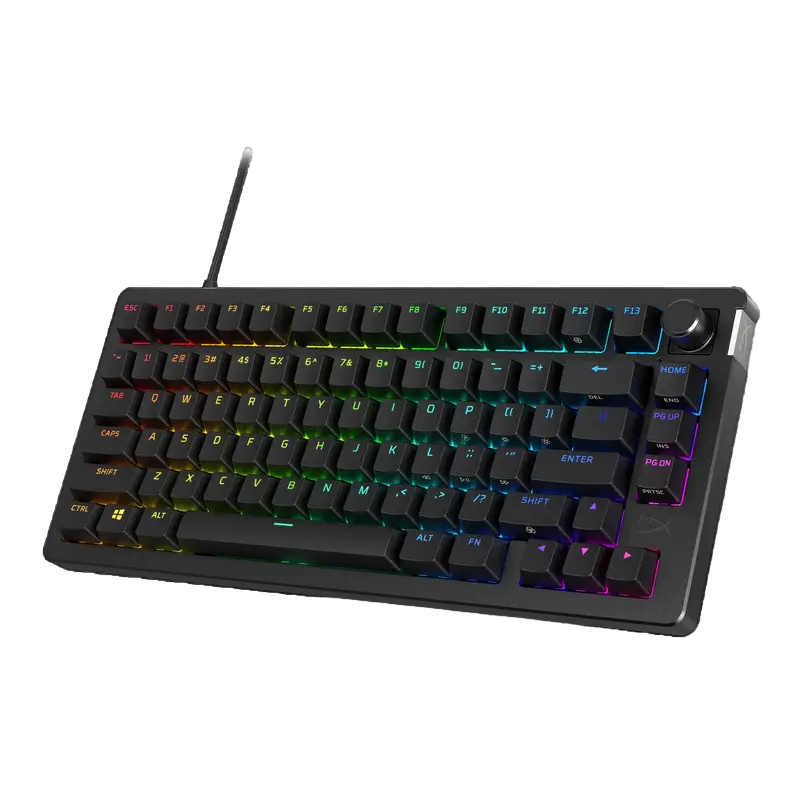 Клавиатура HyperX Alloy Rise 75, Проводное, Чёрный