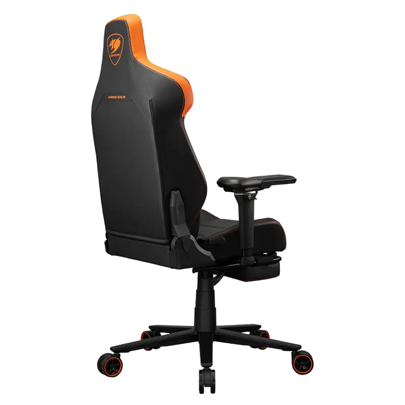 Scaun Gaming Cougar Armor EVO M, PU Piele, Negru | Portocaliu