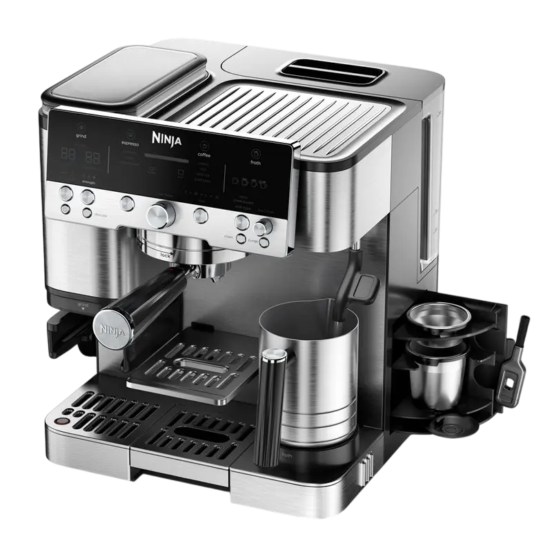 Cafetiera manuala Ninja ES601EU, 1650W, Oțel inoxidabil