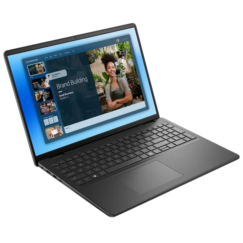 Ноутбук для бизнеса 16" DELL 16 DC16250, Carbon Black, Intel Core 7 150U, 16Гб/1024Гб, Linux Ubuntu