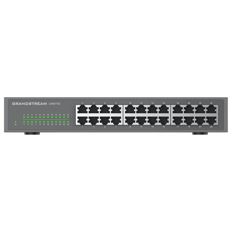 Switch de rețea Grandstream GWN7703, 24x 10/100/1000 Mbps