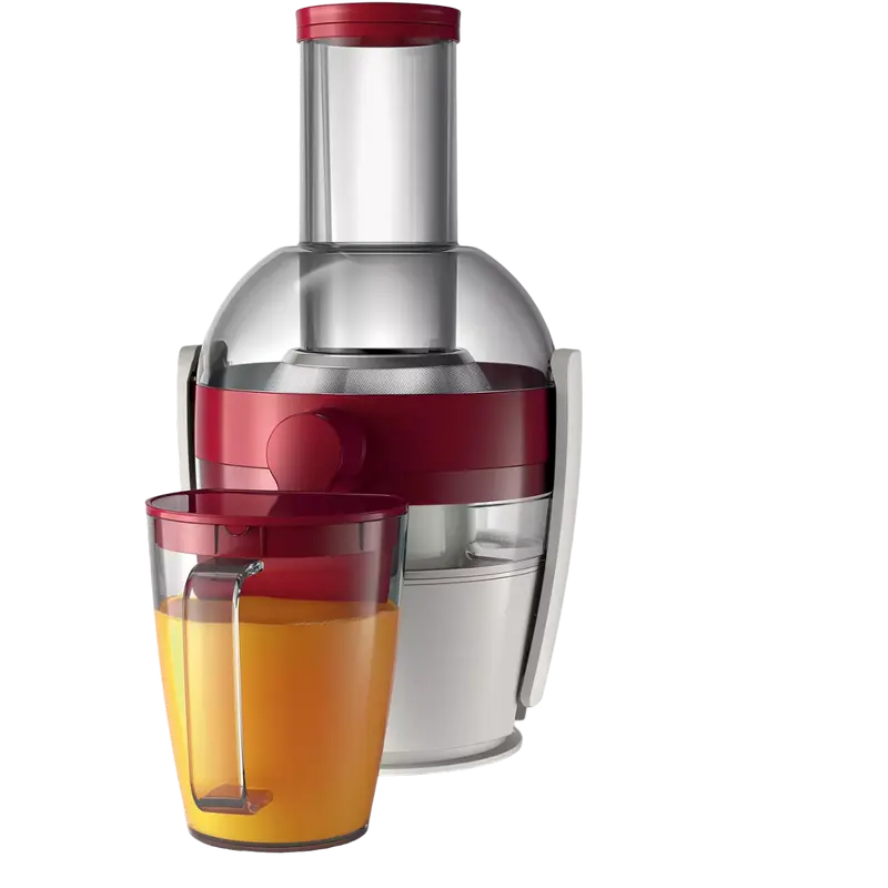 Storcător de fructe și legume Philips HR1855/90, Alb | Roșu