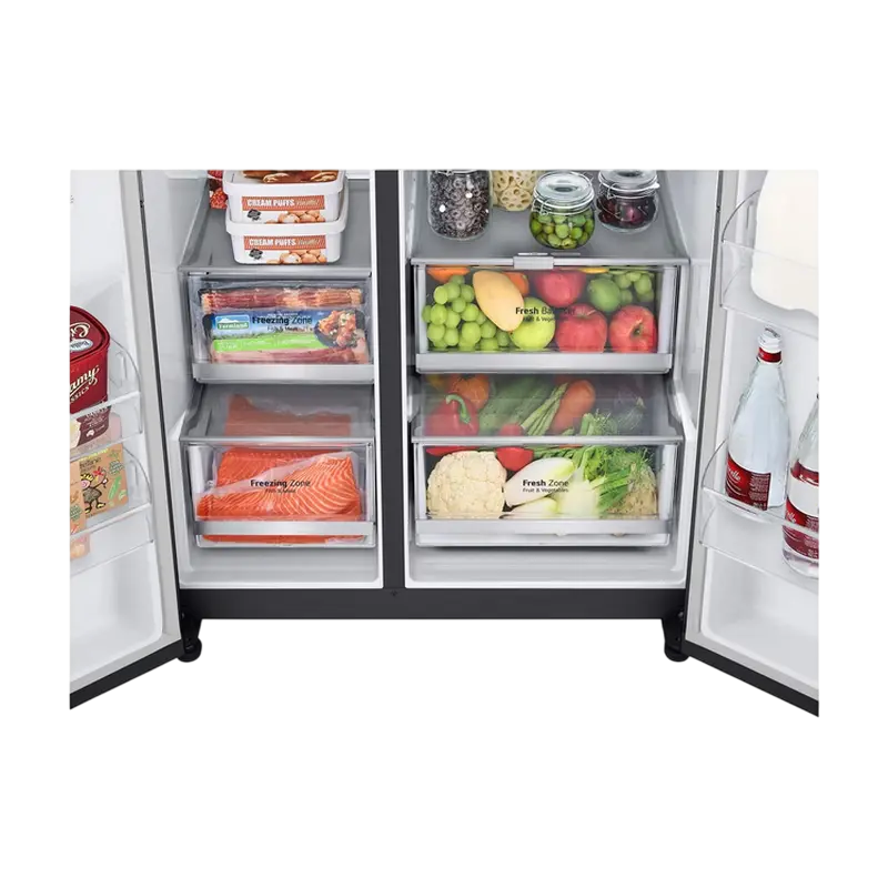 Frigider LG GSXV90MCAE, Negru