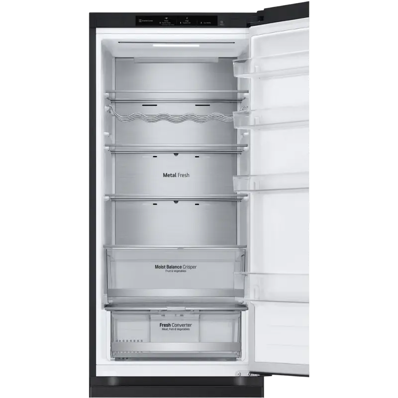Frigider LG GBV5240DEP, DoorCooling+, Negru