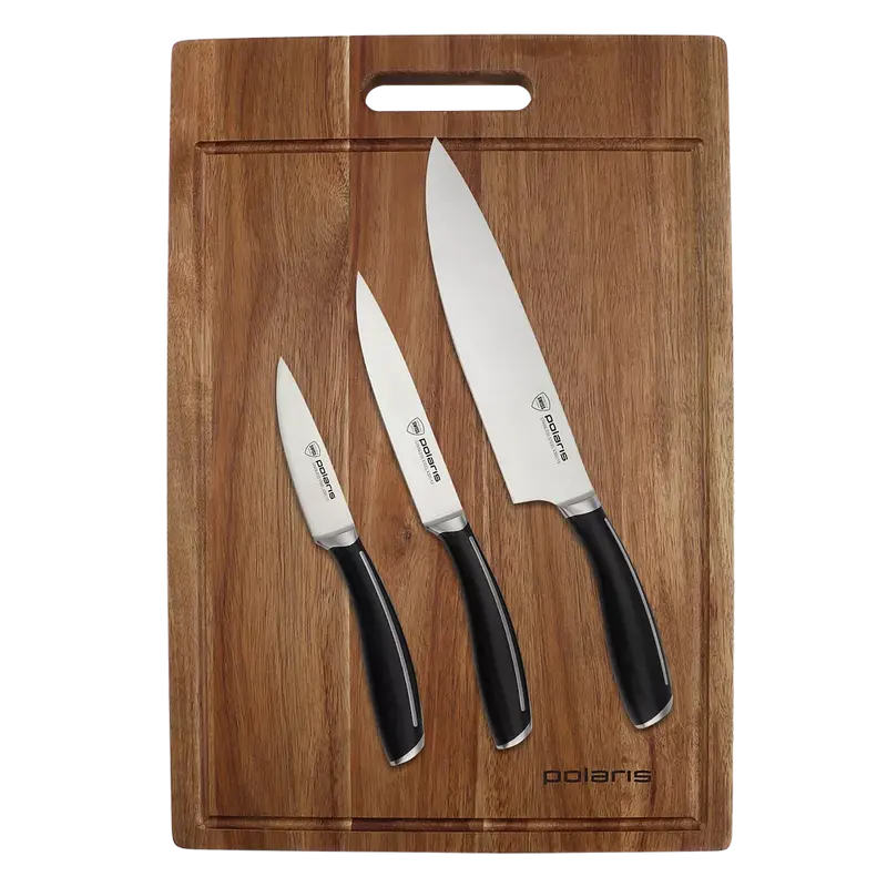 Set de cuțite Polaris Stein-4BSS, Negru