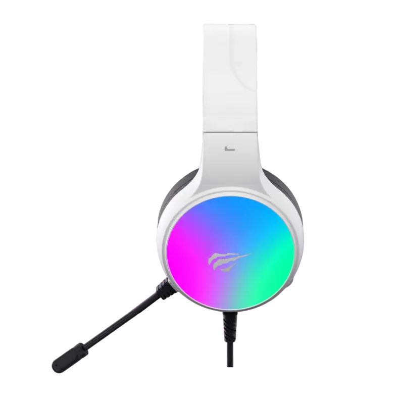 Căști gaming Havit H2043U, USB, Alb | Negru