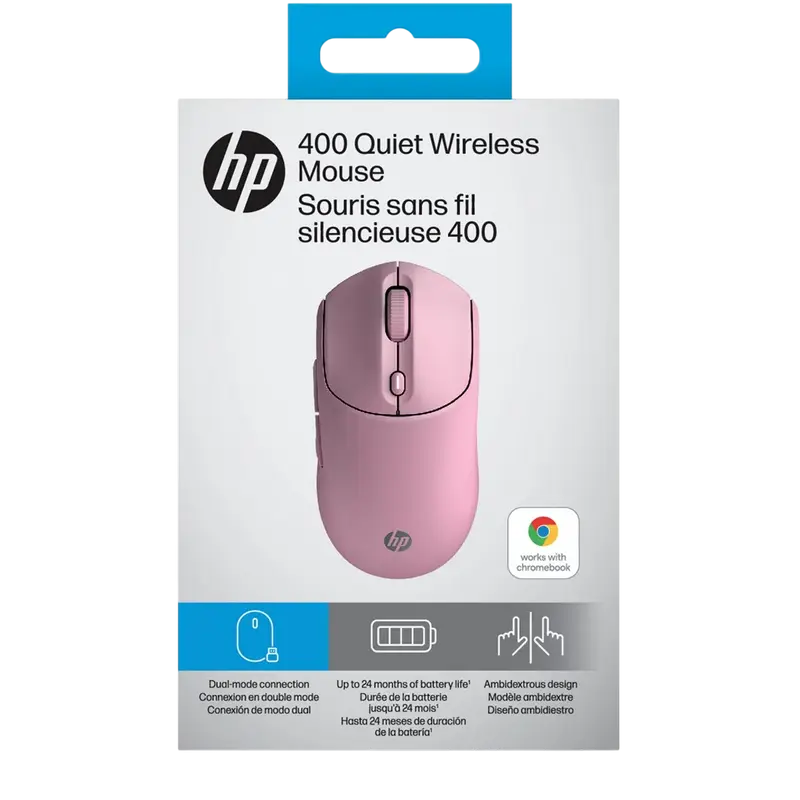 Мышь HP 400 Quiet, Розовый