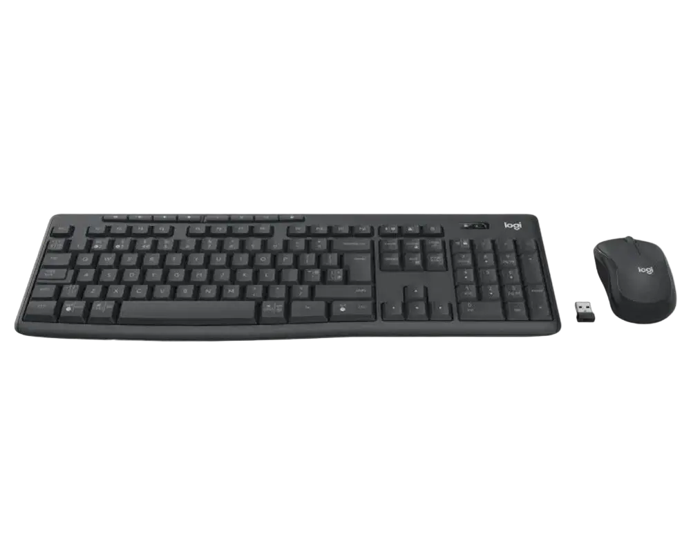 Клавиатура и мышь Logitech MK370, Беспроводное, Чёрный