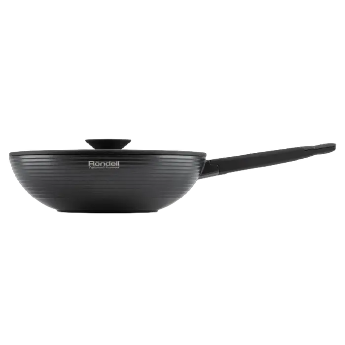 Tigaie WOK Rondell RDA-1489, 3,4L, 28cm, Negru