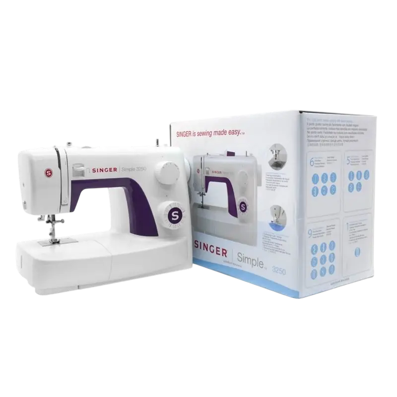 Mașină de cusut Singer 3250, Alb | Violet